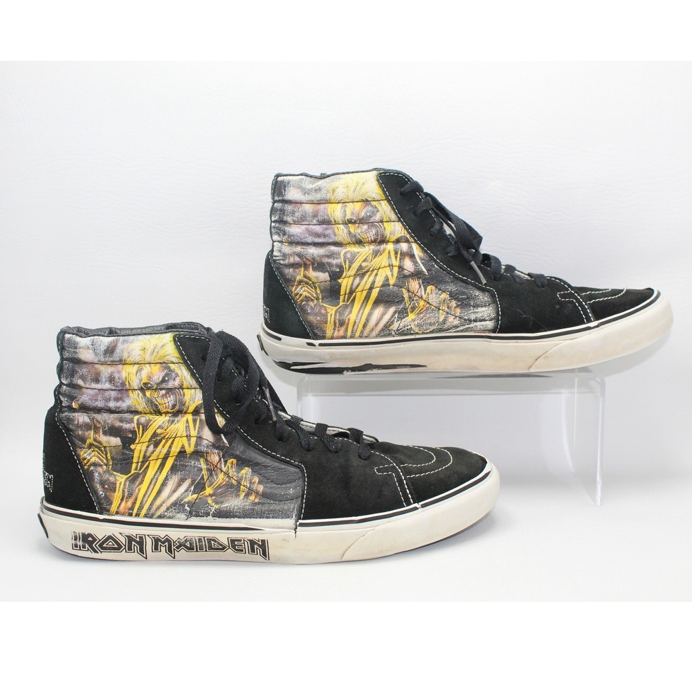 Vintage 2007 Vans x Iron Maiden Killers Sk8 Hi Sneakers Mens 11.5 Display Only